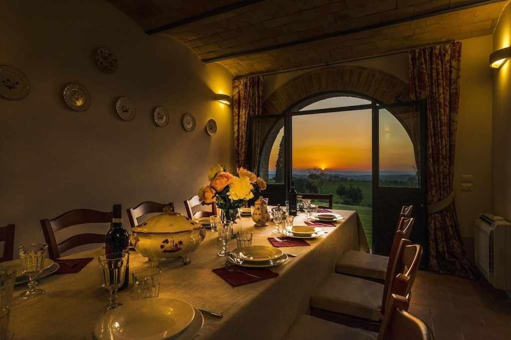 Villa I Cipressini Piscina Riscaldata Spa Toscana Pienza Bagian luar foto