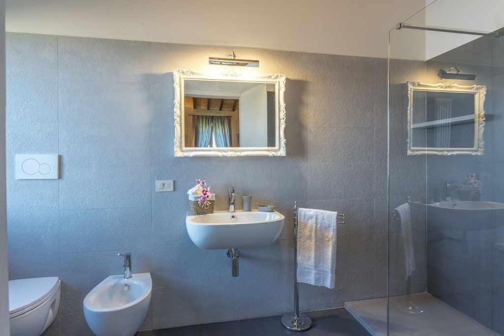 Villa I Cipressini Piscina Riscaldata Spa Toscana Pienza Bagian luar foto