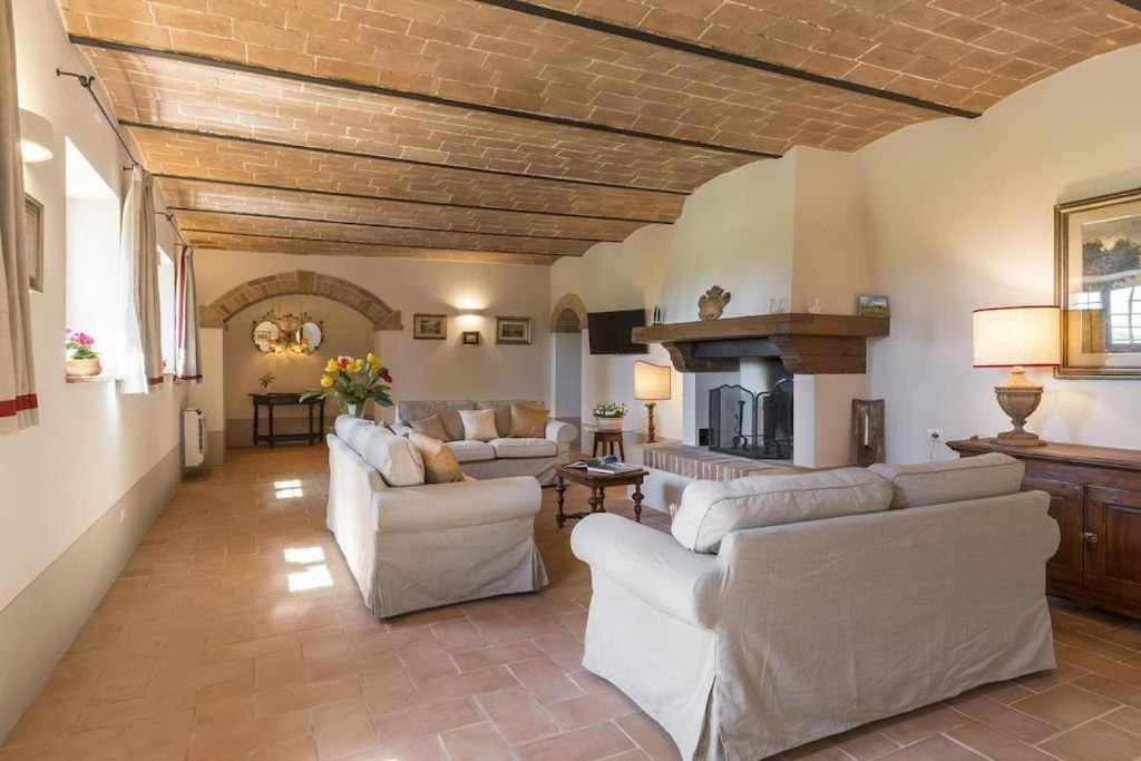 Villa I Cipressini Piscina Riscaldata Spa Toscana Pienza Bagian luar foto