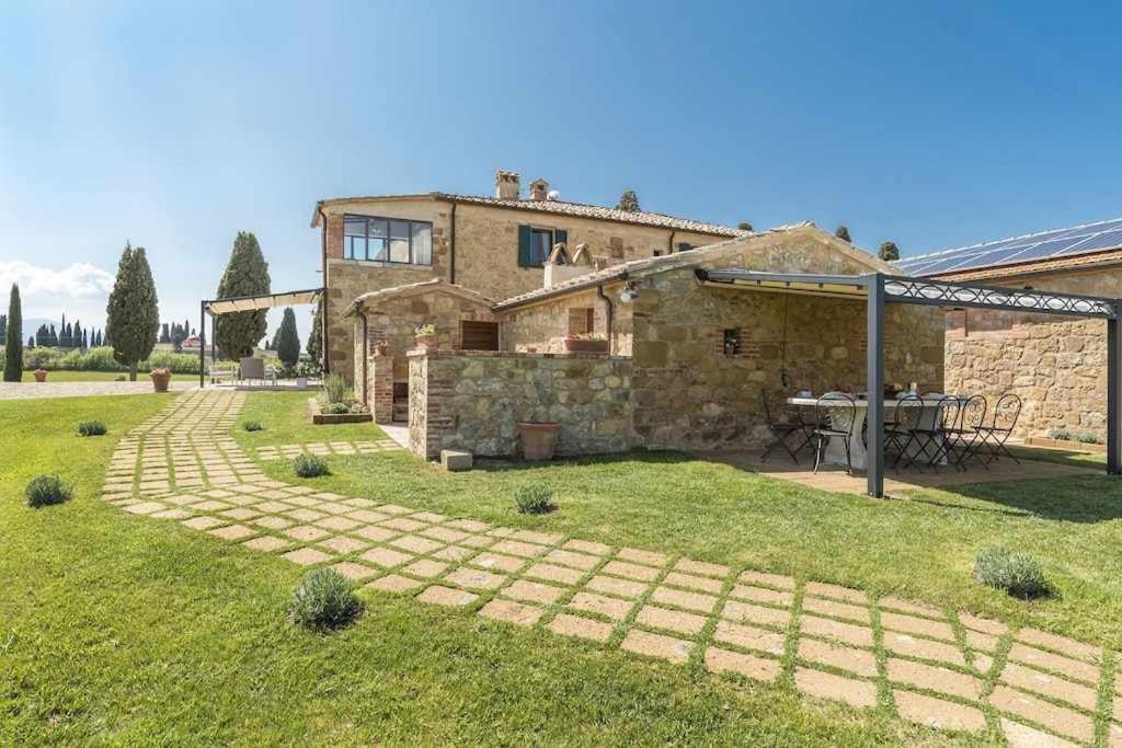 Villa I Cipressini Piscina Riscaldata Spa Toscana Pienza Bagian luar foto