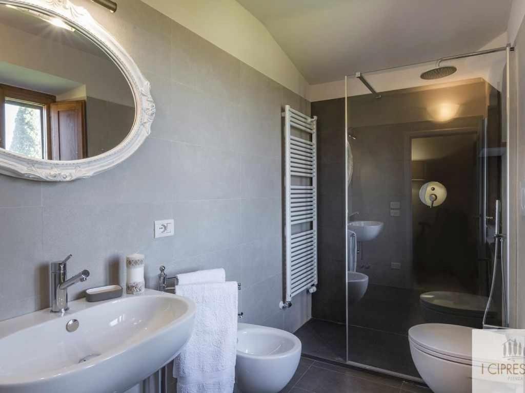 Villa I Cipressini Piscina Riscaldata Spa Toscana Pienza Bagian luar foto