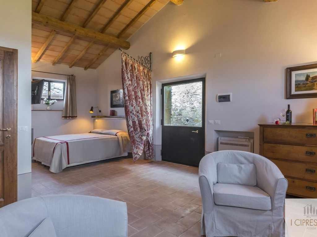 Villa I Cipressini Piscina Riscaldata Spa Toscana Pienza Bagian luar foto