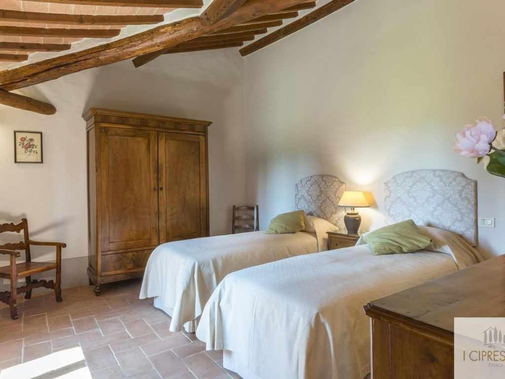 Villa I Cipressini Piscina Riscaldata Spa Toscana Pienza Bagian luar foto