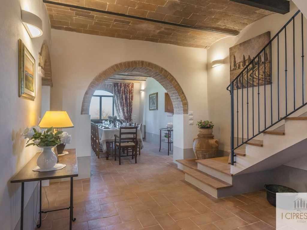 Villa I Cipressini Piscina Riscaldata Spa Toscana Pienza Bagian luar foto
