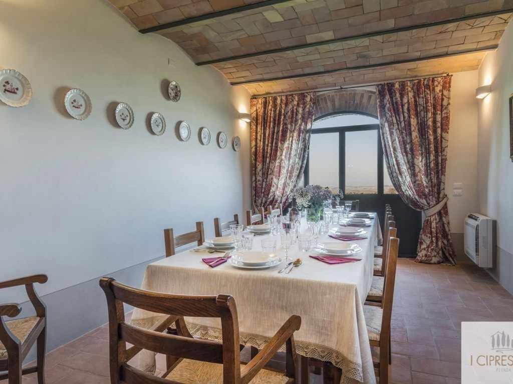 Villa I Cipressini Piscina Riscaldata Spa Toscana Pienza Bagian luar foto