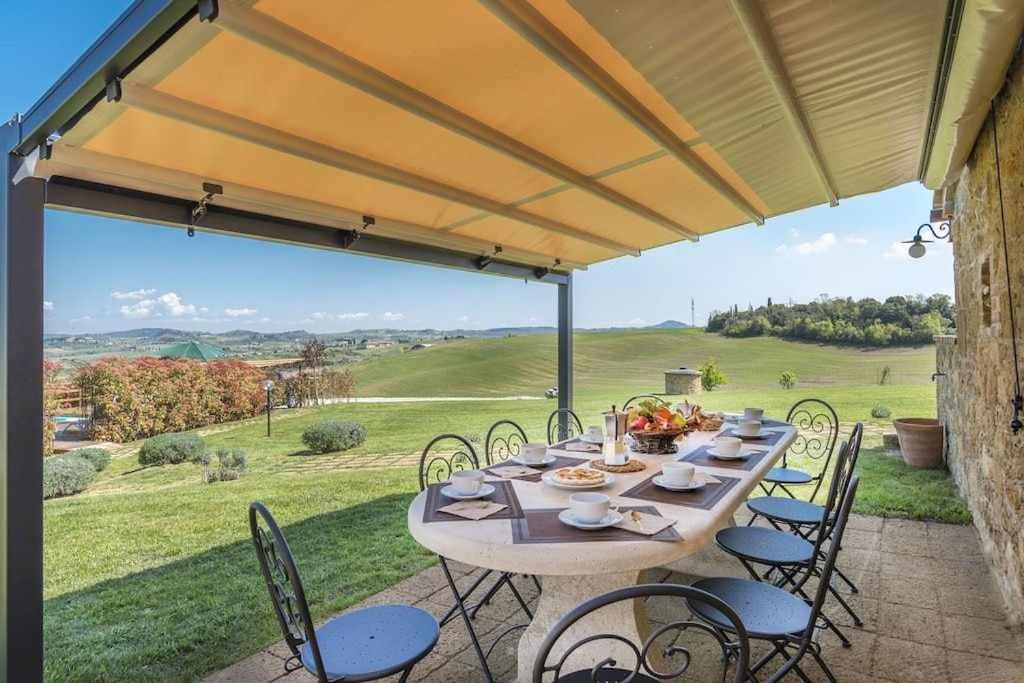 Villa I Cipressini Piscina Riscaldata Spa Toscana Pienza Bagian luar foto