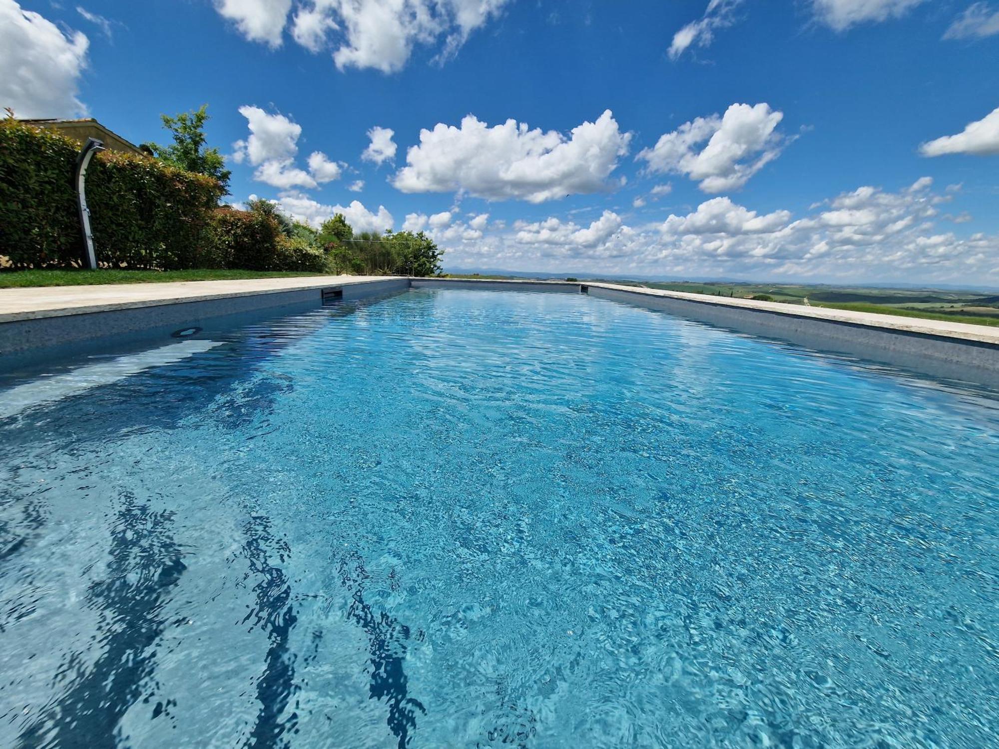 Villa I Cipressini Piscina Riscaldata Spa Toscana Pienza Bagian luar foto