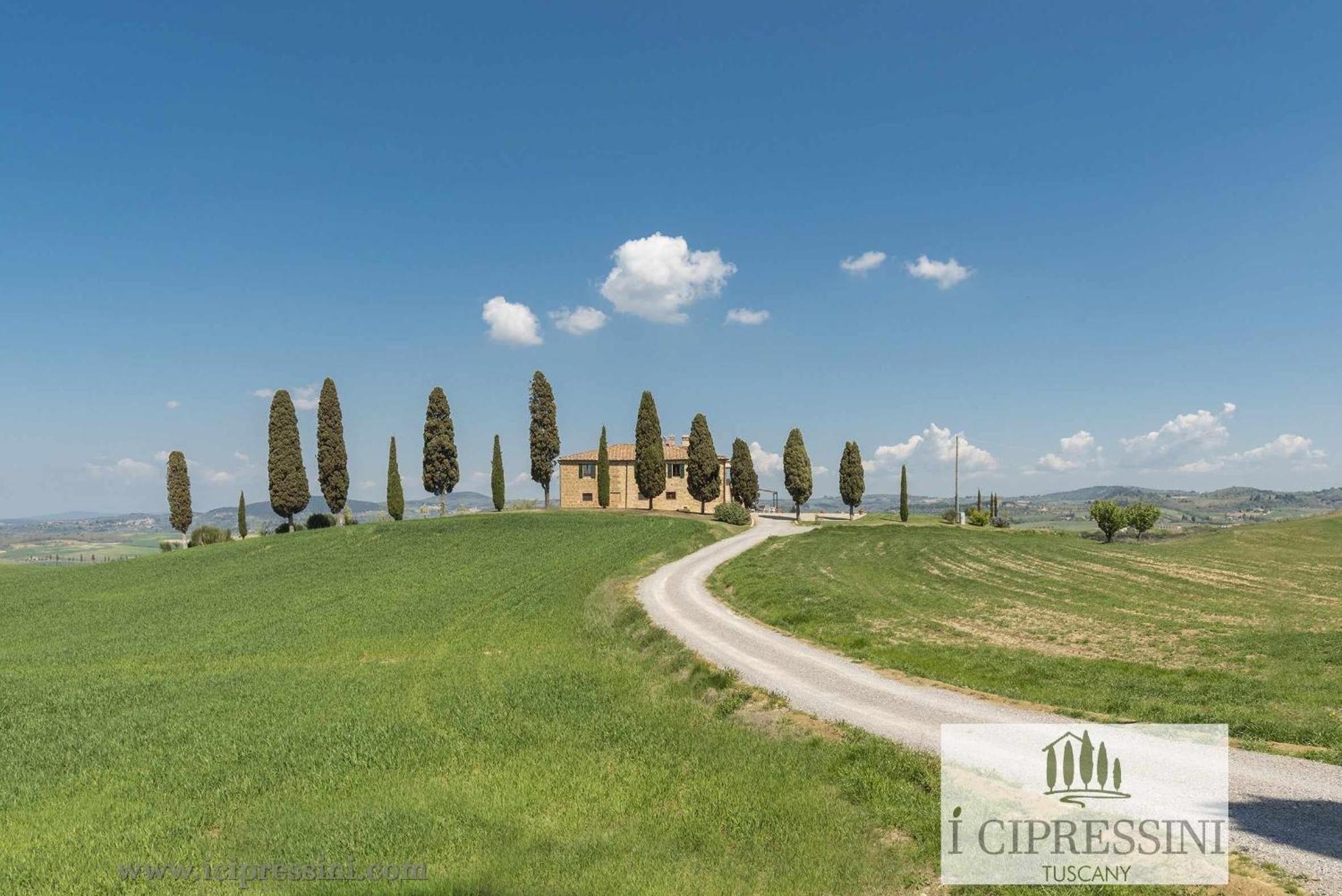 Villa I Cipressini Piscina Riscaldata Spa Toscana Pienza Bagian luar foto
